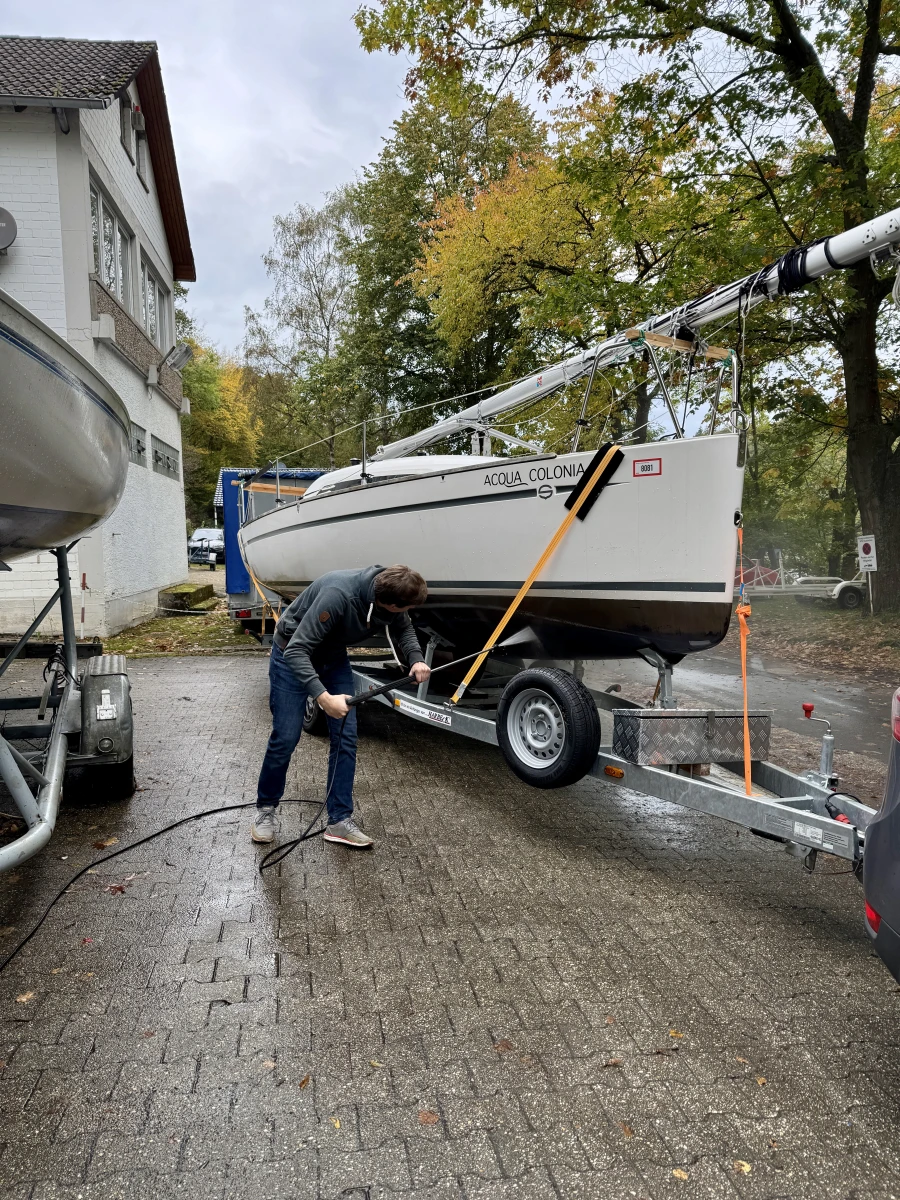 Unterwasserschiff reinigen