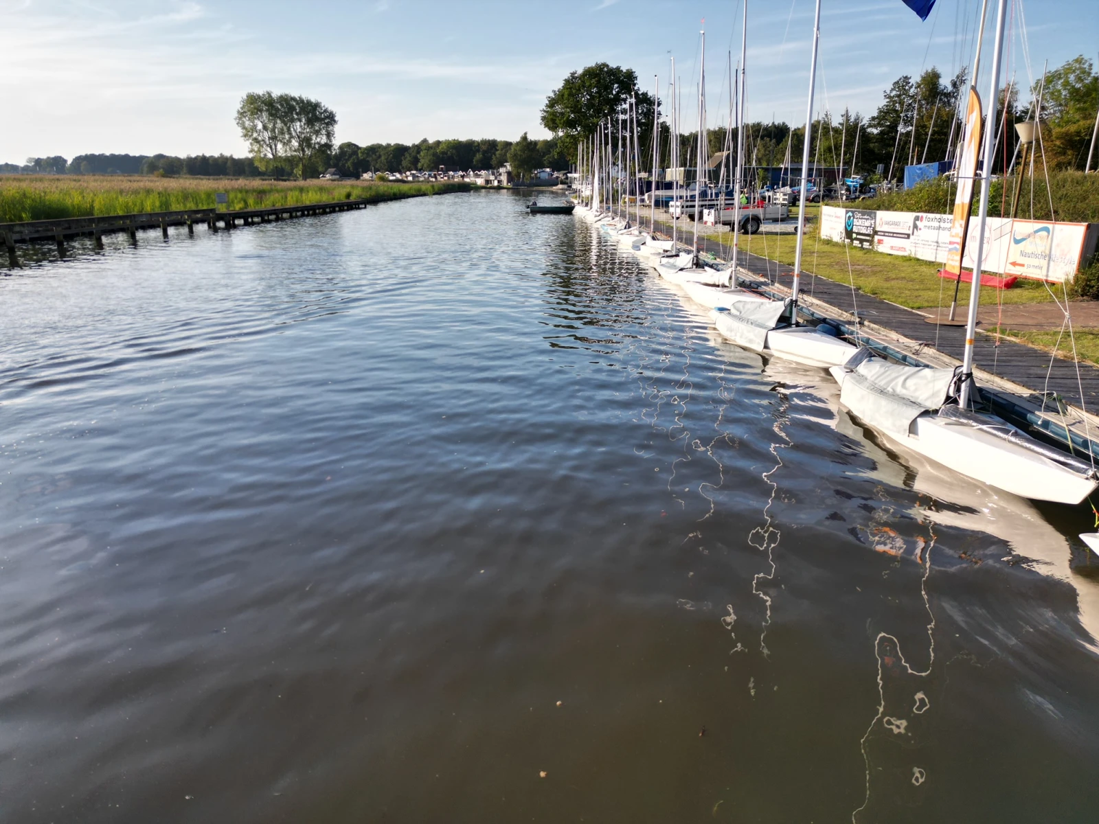Liegeplatz der Boote in den Niederlanden